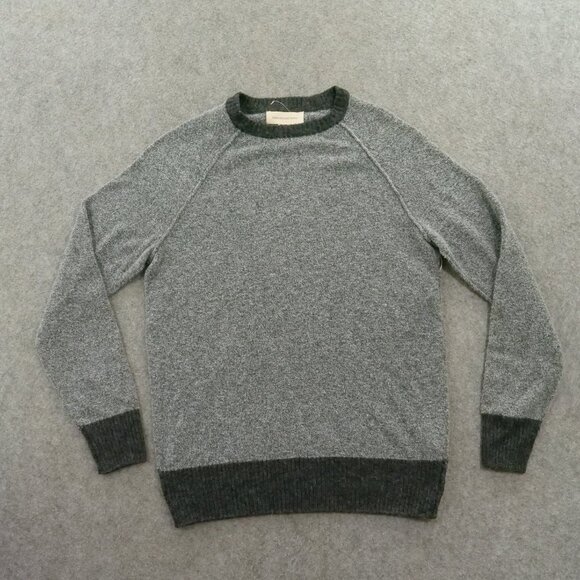 Frederik Anderson Copenhagen Small Gray Knit Pullover Long Sleeve Crew Neck New - Picture 1 of 15